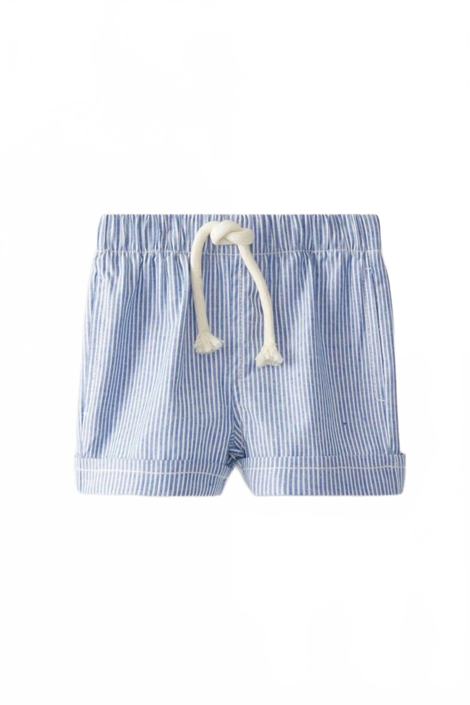 

Детские полосатые шорты индиго Laranjinha