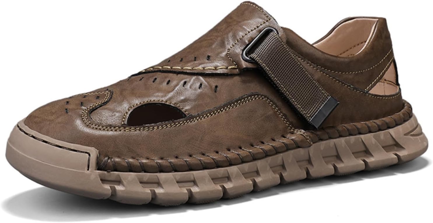 

Мужские спортивные сандалии, дышащие и удобные, подходят для походов, пляжа, повседневной носки и активного отдыха на свежем воздухе Aokisx, хаки