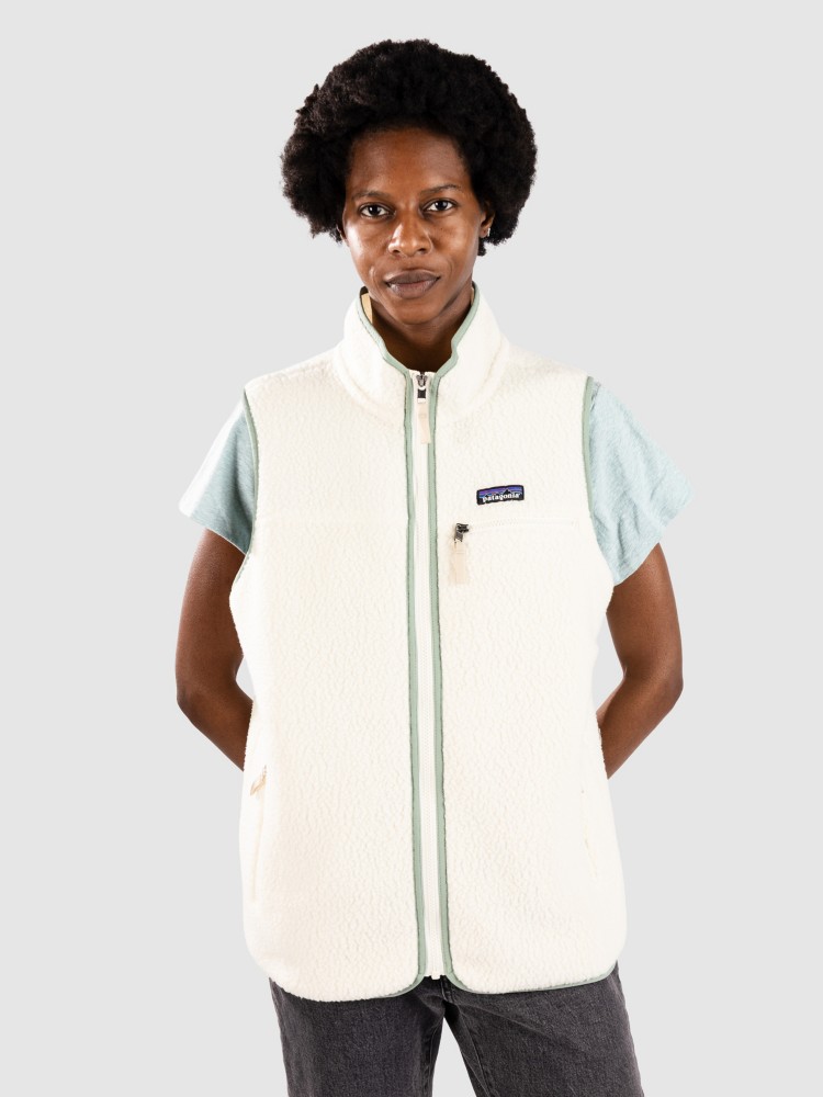 Утепленный жилет Patagonia Retro Pile Weste, natural w/ellwood green