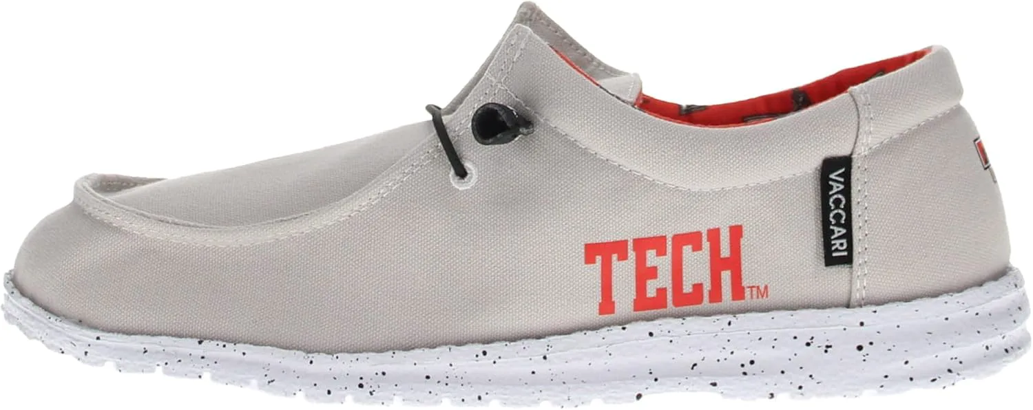 

Мужские слипоны из холщовой ткани Vaccari Nate NCAA | Удобная и легкая повседневная обувь, серый