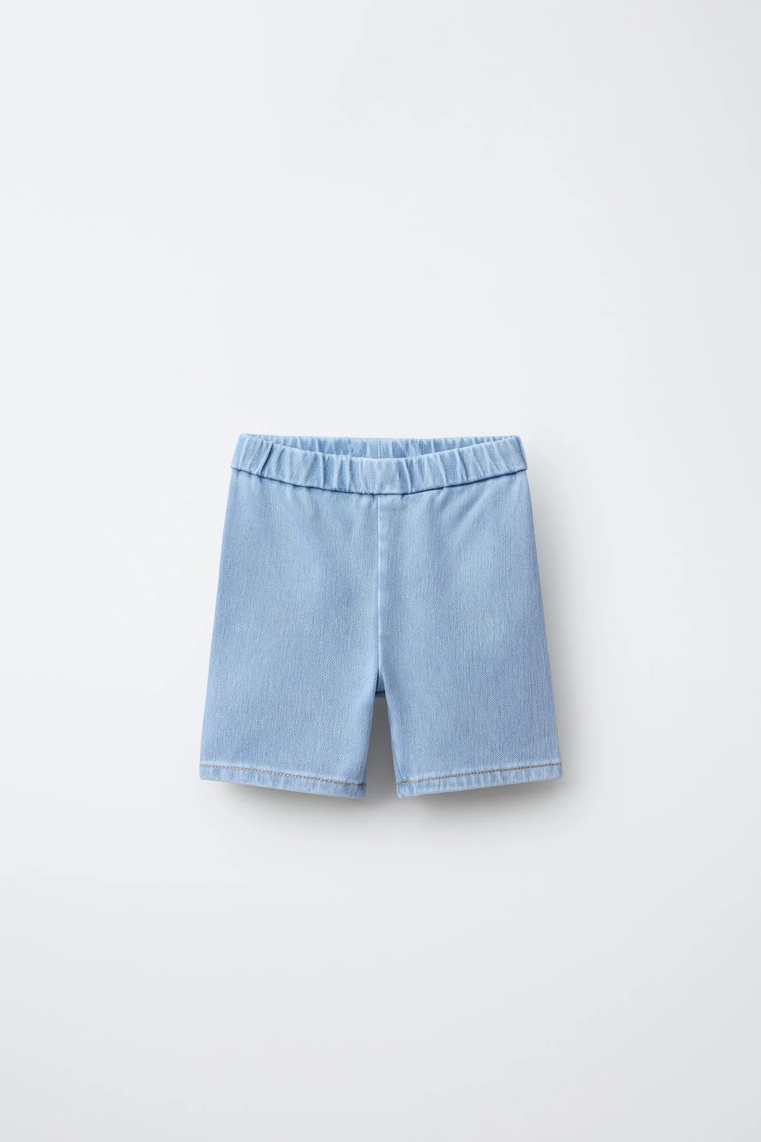 Джинсовые велосипедные леггинсы Zara, светло-голубой