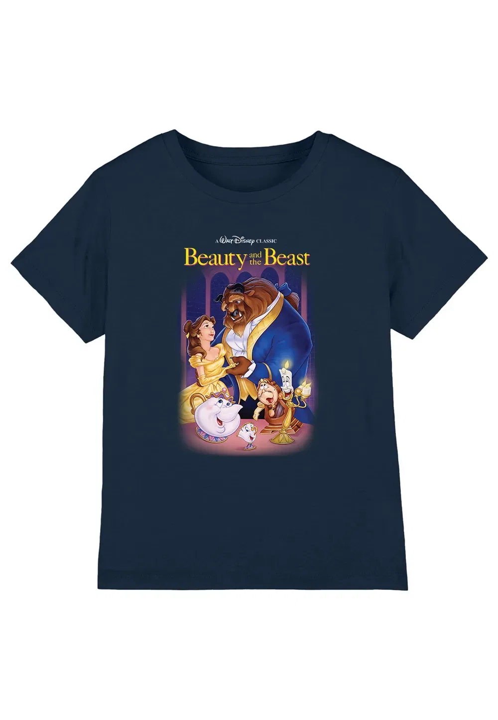 Детская футболка Beauty and the Beast Disney, темно-синий — фото 4