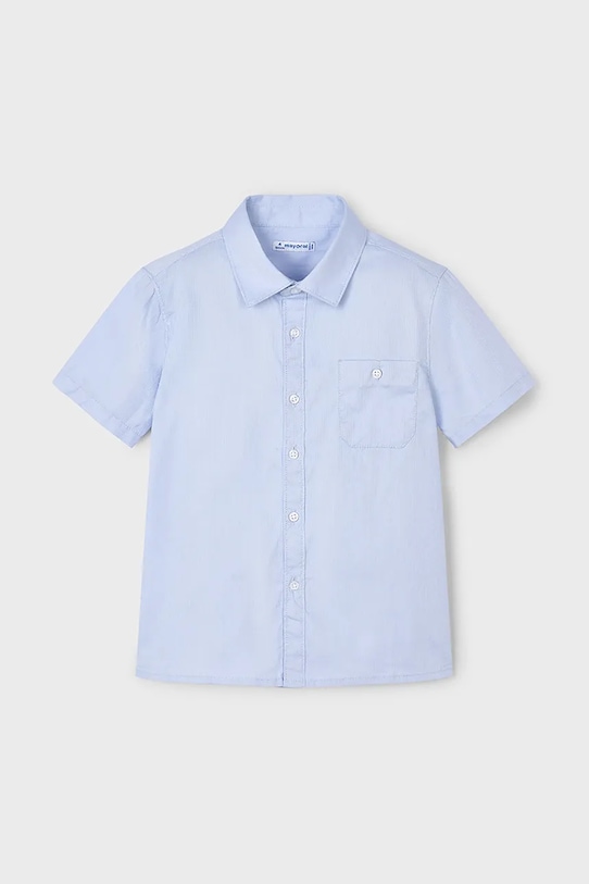 

Детская хлопковая рубашка Mayoral, синий