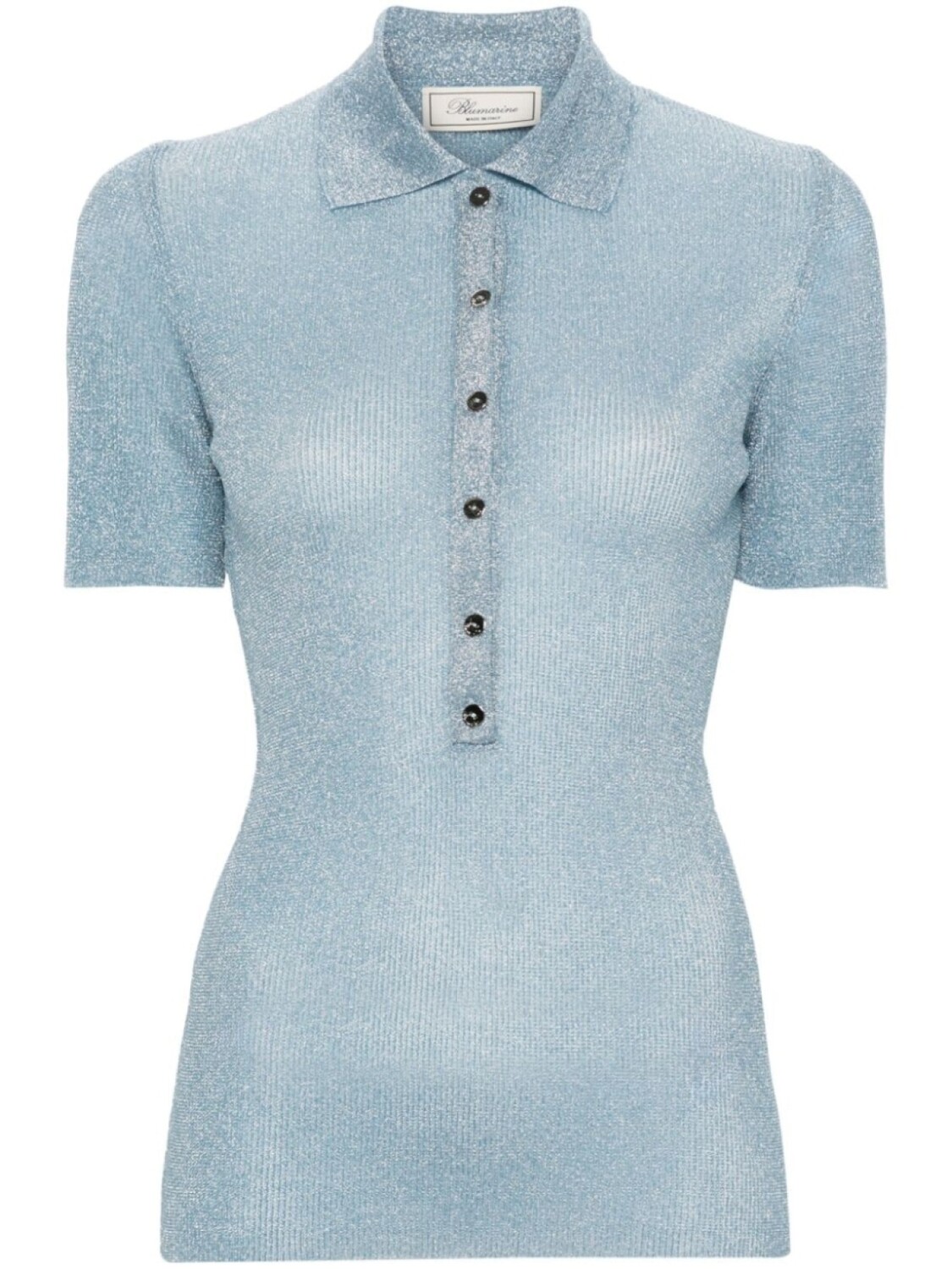 

Blumarine поло с люрексом, синий