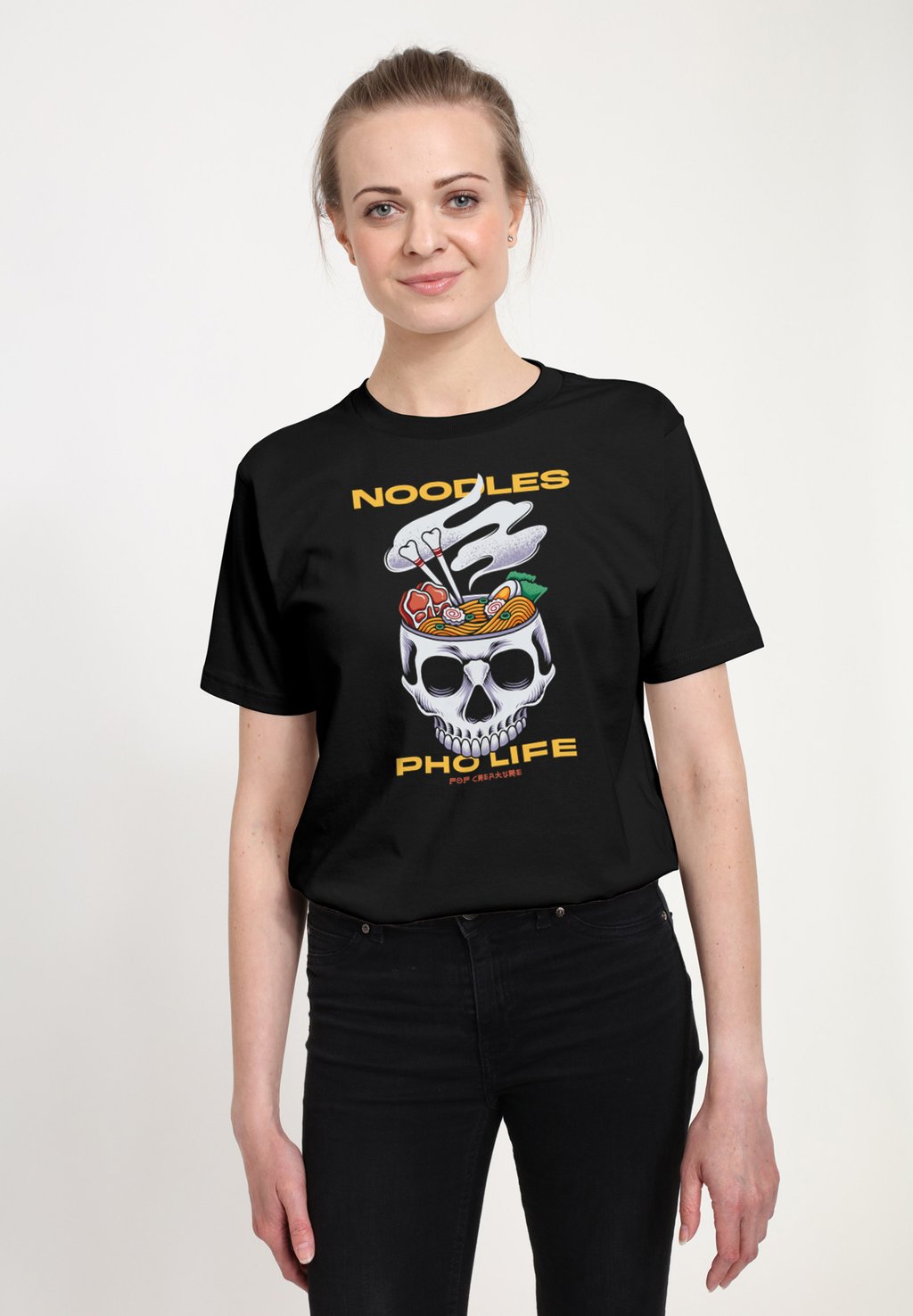 

Футболка с принтом POP CREATURE NOODLES PHO LIFE Henry Tiger, черный