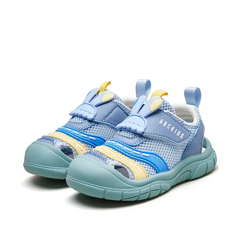 Детские туфли ABC KIDS из искусственной кожи голубые — фото 4