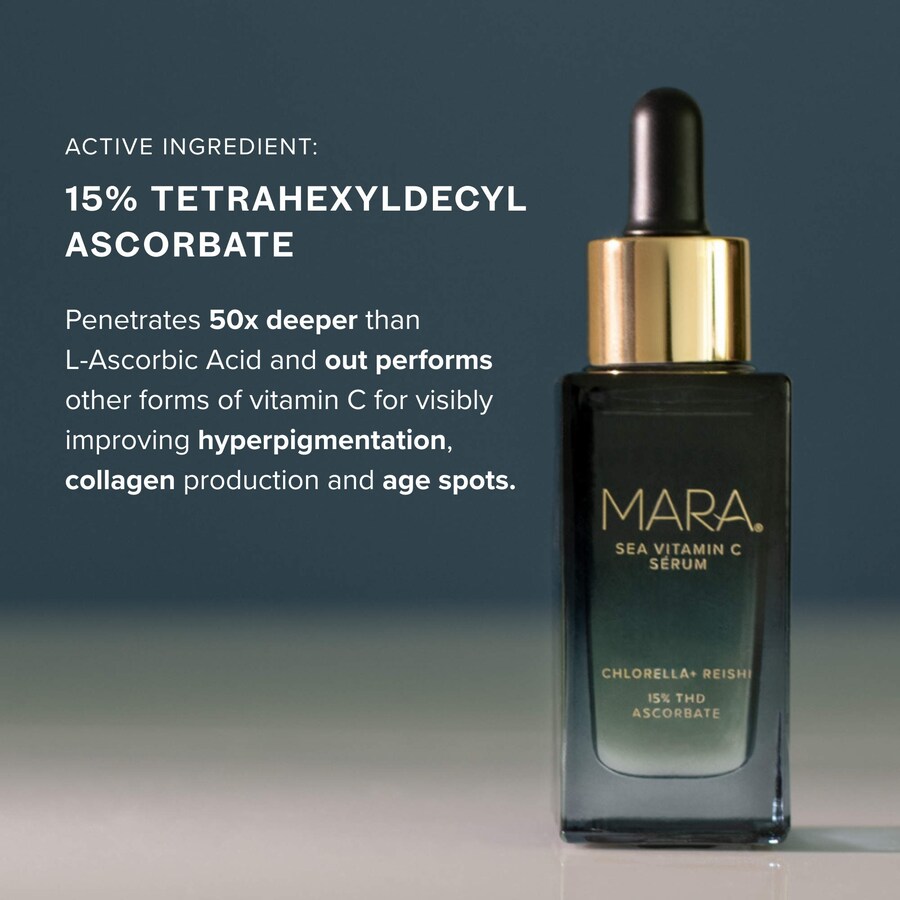Сыворотка MARA — С морским витамином С для осветления темных пятен и покраснений с водорослями, 30 мл — фото 3