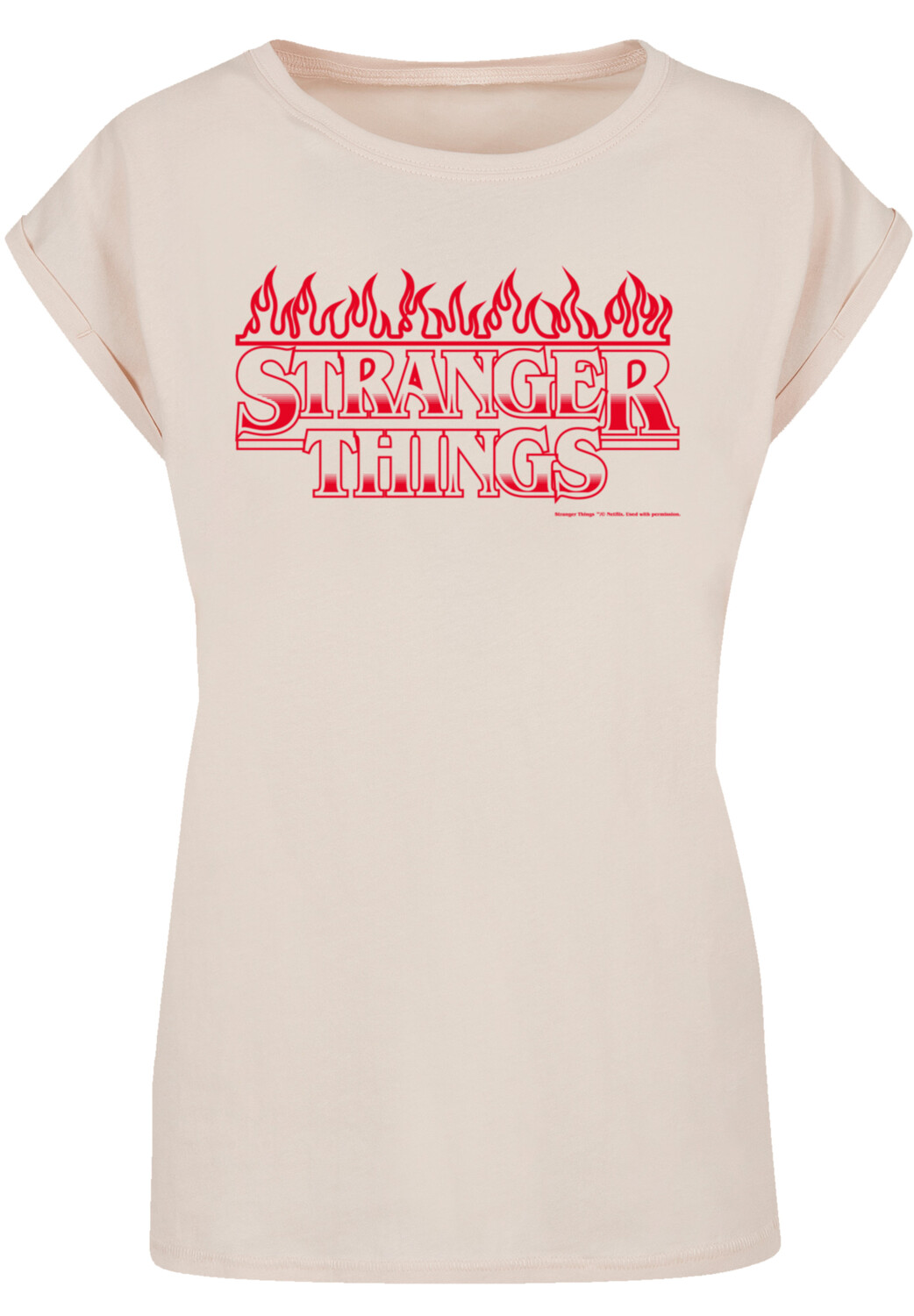 

Футболка F4NT4STIC Stranger Things Flames Netflix TV Series, белый