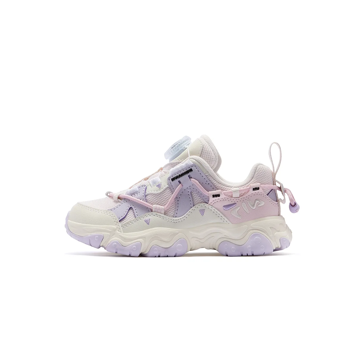 Кроссовки для бега с амортизацией low top для детей 3-7 лет FILA KIDS, белый/розовый