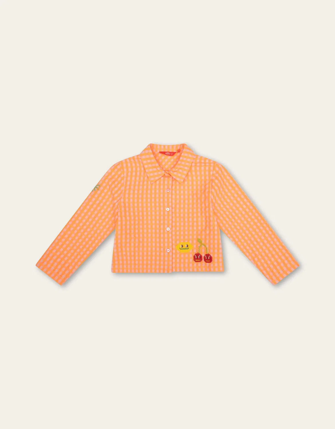 Блуза в клетку Oilily, оранжевый