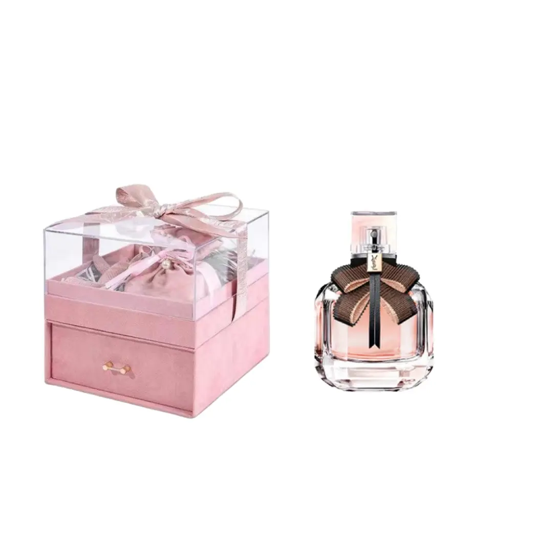 Набор духов Reverse Paris Light Glory, Eau De Parfum, Eau De Toilette 30 мл/50 мл/90 мл + Rabbit + парфюмерная сумочка SAINT LAURENT — фото 4