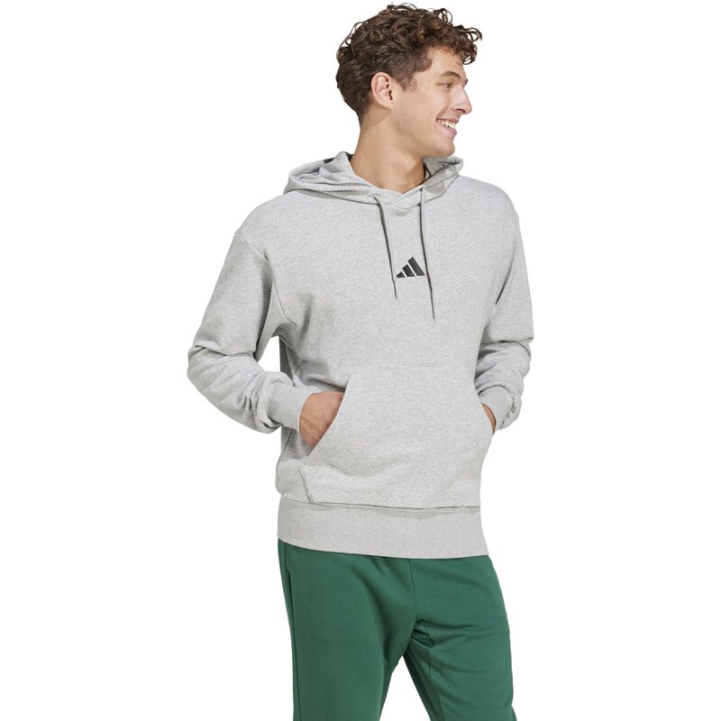 Толстовка с капюшоном, базовая вещь, feelcozy, французский трикотаж Adidas, мультиколор — фото 4