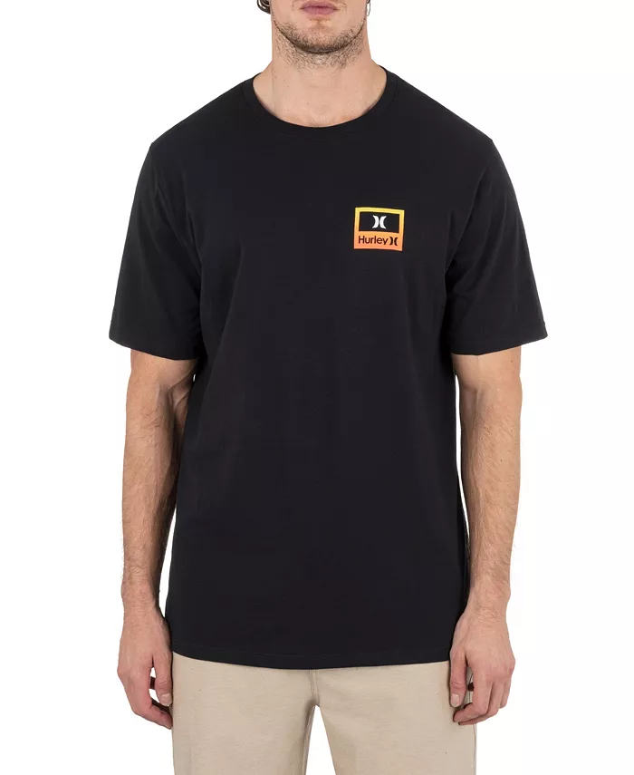 

Мужская футболка с коротким рукавом Divide Hurley, черный