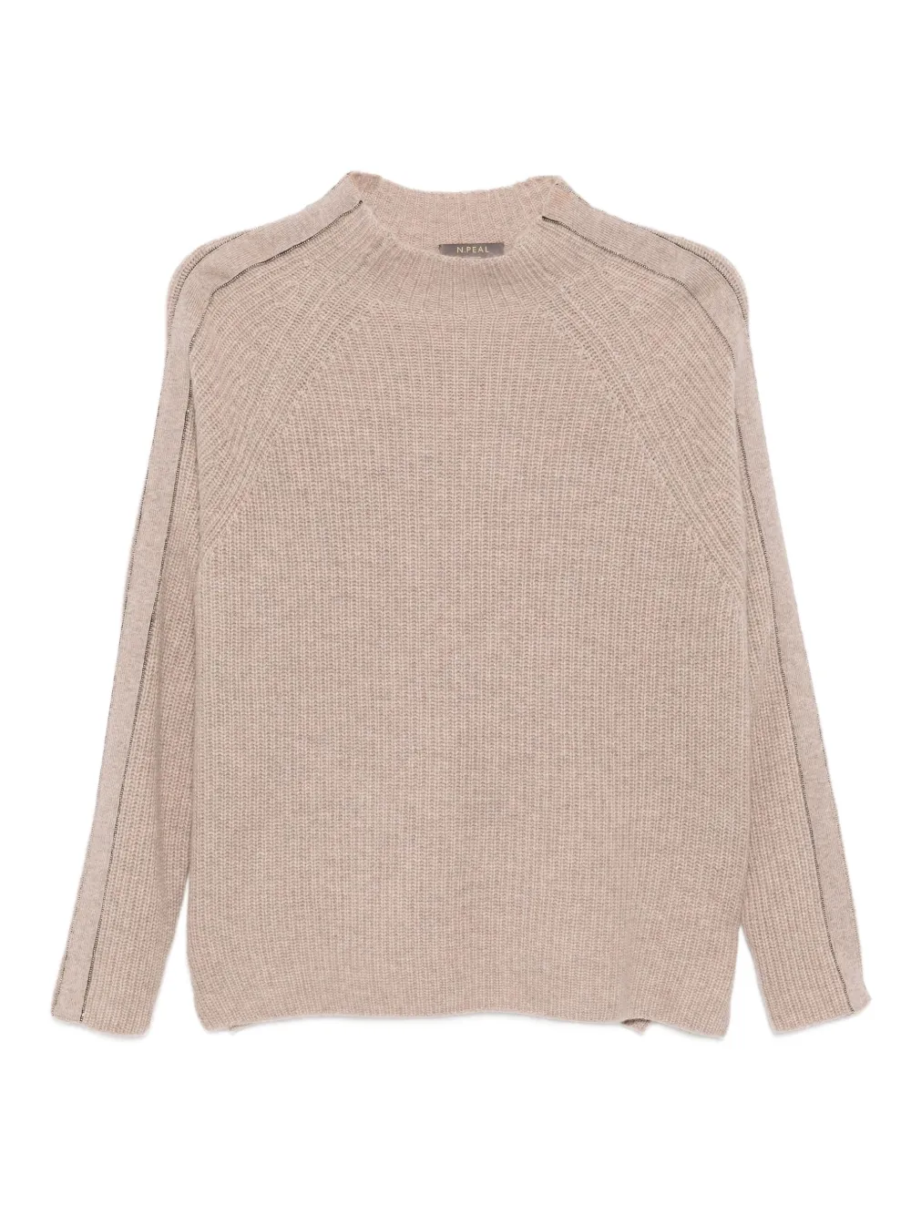 

Джемпер с воротником-воронкой N.Peal, нейтральный