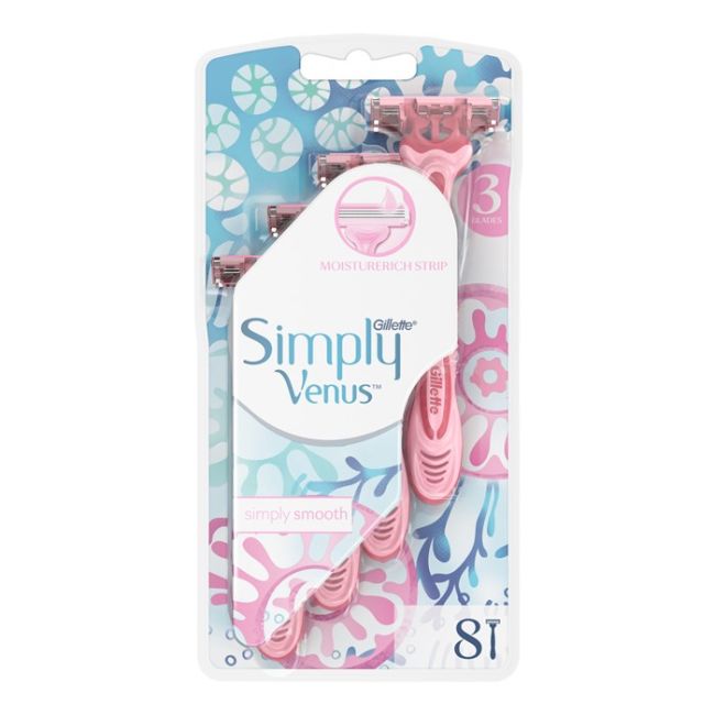 

Одноразовые бритвы Simply Venus 3 (8 шт.) Gillette