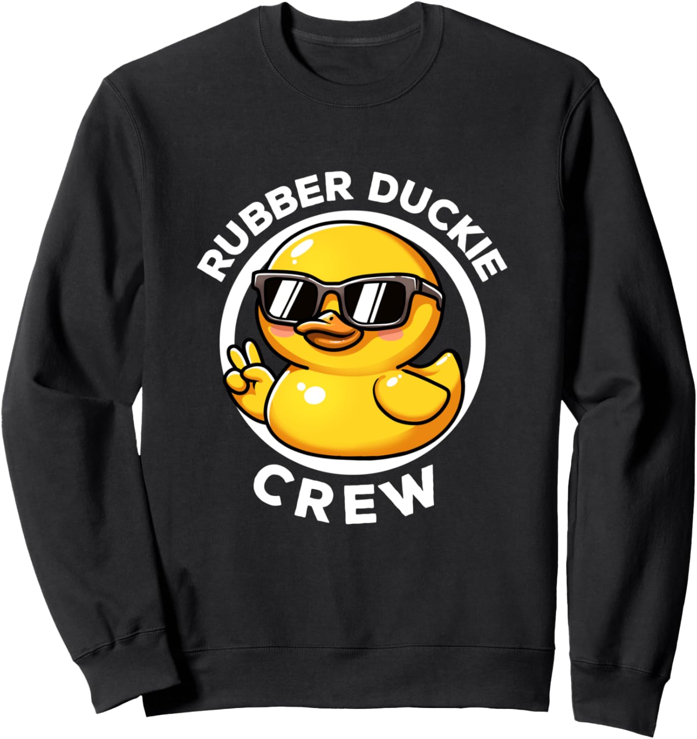 

Футболка с забавной резиновой уточкой Rubber Ducky Crew I Love Ducks Lovers Funny Rubber Duckie Cute Duck Lady Ducky Duck Mom, черный