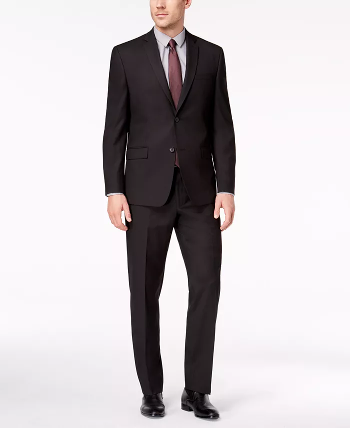 

Мужской костюм Modern-Fit от Andrew Marc Marc New York, черный