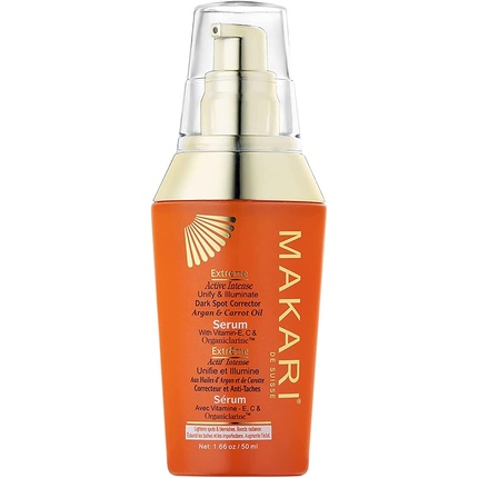 

Тонизирующая сыворотка для кожи Extreme Carrot & Argan Oil 1,7 унции с Organiclarine — отбеливающее и омолаживающее средство Makari