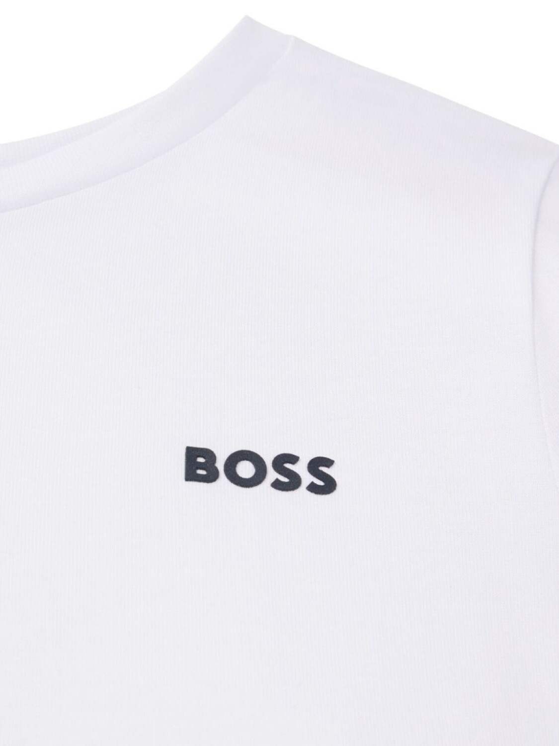 BOSS Kidswear футболка с логотипом, белый — фото 3
