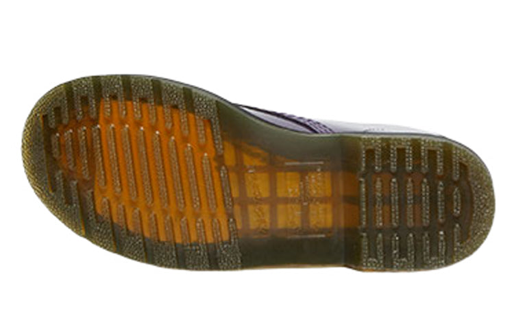 Ботинки Dr. Martens Lens Patent Leather 8 Martin, черный / фиолетовый — фото 4