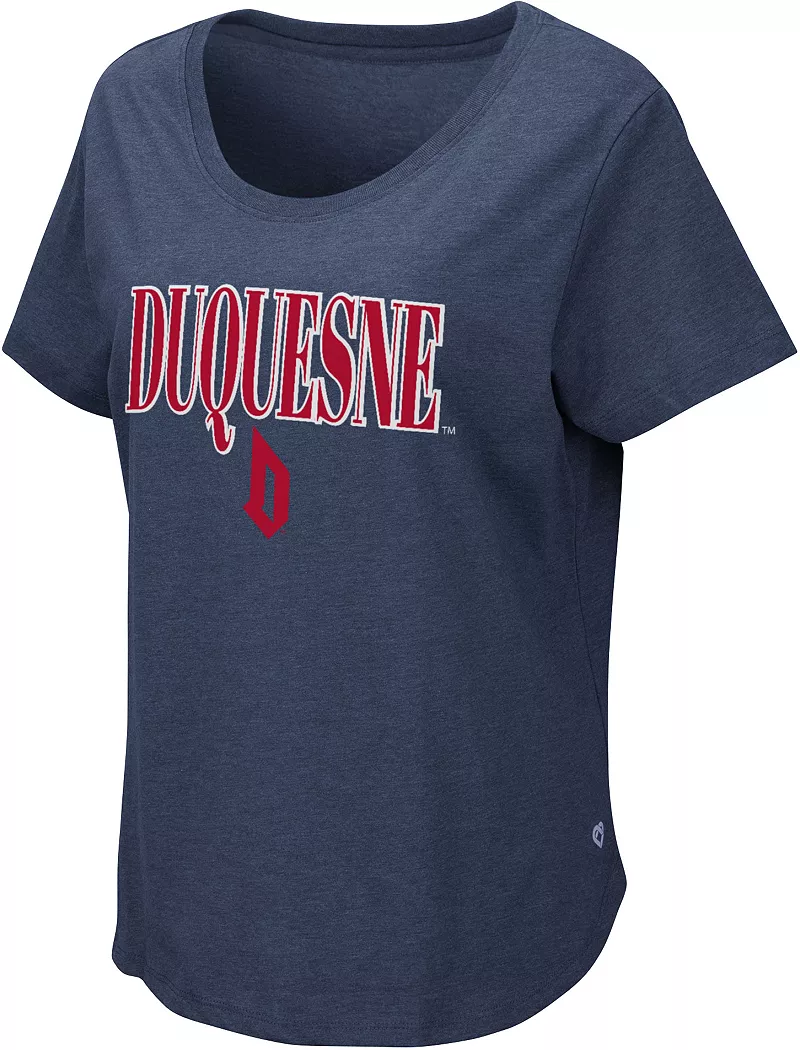 

Женская темно-синяя футболка Colosseum Duquesne Dukes