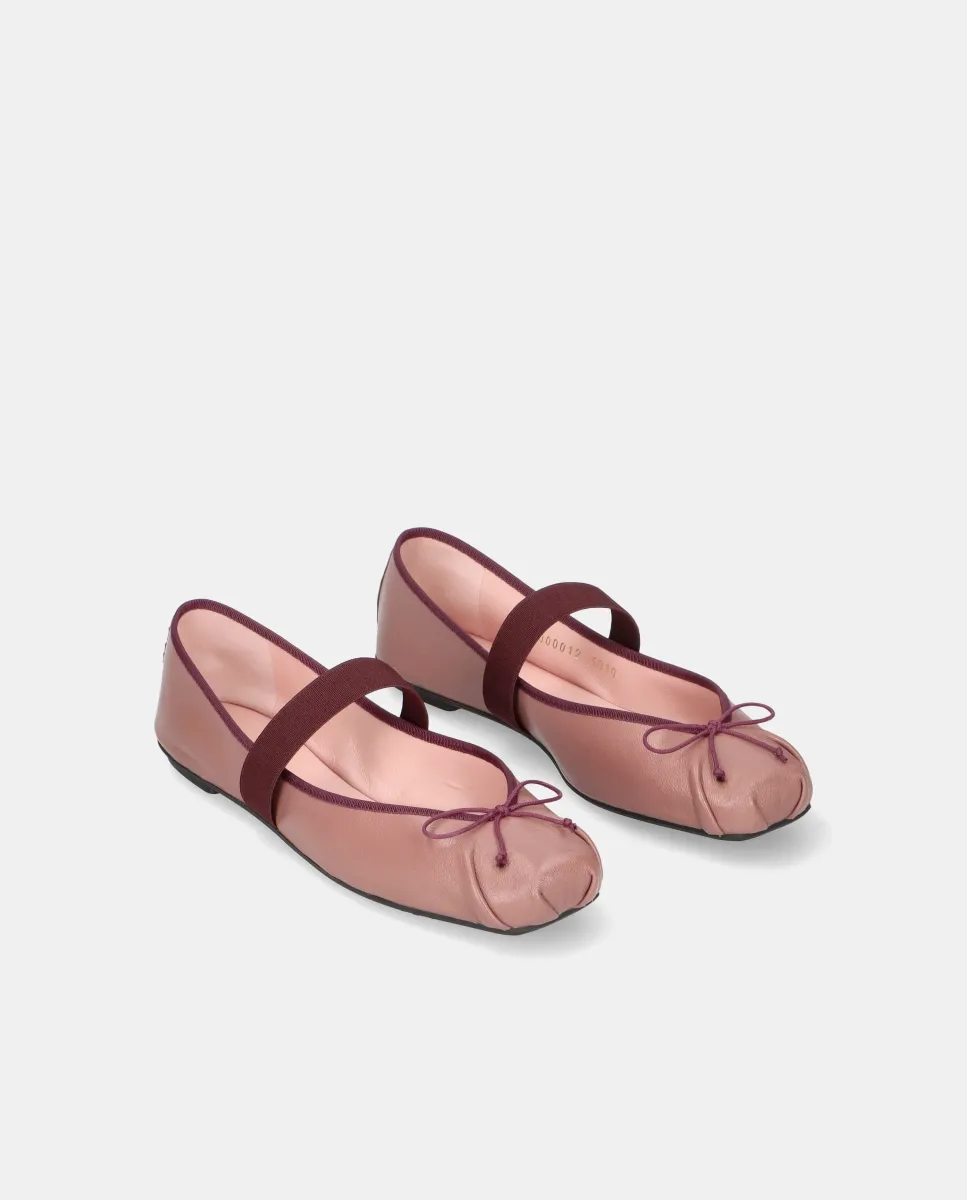 Женские балетки Kristen в стиле sacchetto из мягкой кожи наппа Pretty Ballerinas, пастельно-розовый — фото 2