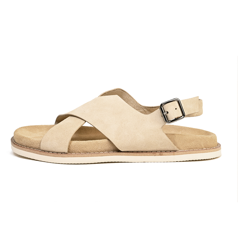 

Сандалии мужские с одним ремешком, абрикосовые Brounvanm, Apricot