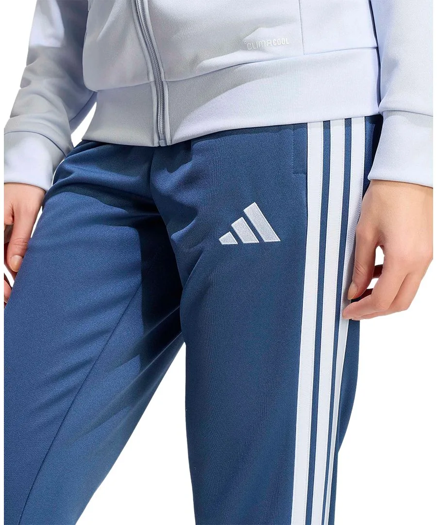 Женский тренировочный спортивный костюм, брюки стандартного кроя Adidas, night marine/aero синий — фото 3