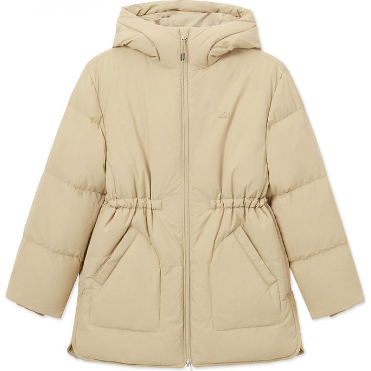 

LACOSTE Женский пуховик молочный кофе, Milk Coffee