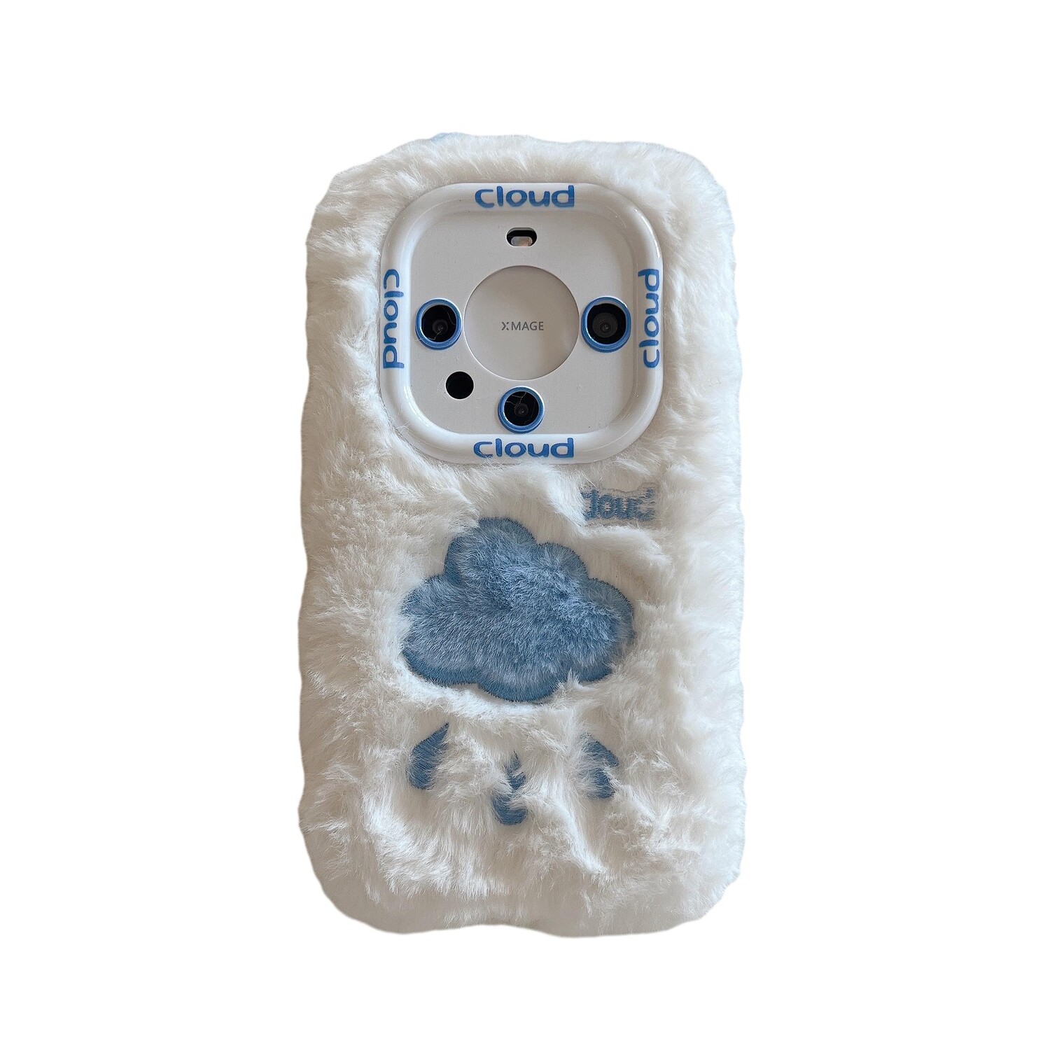 

Чехол для телефона Chi Tang, Droplets of white clouds on a plush blue background
