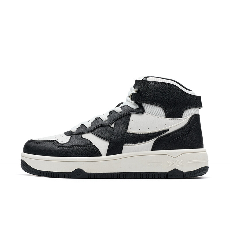 

Кроссовки XTEP Skateboarding Shoes Women's High-top Black/White, черный/белый