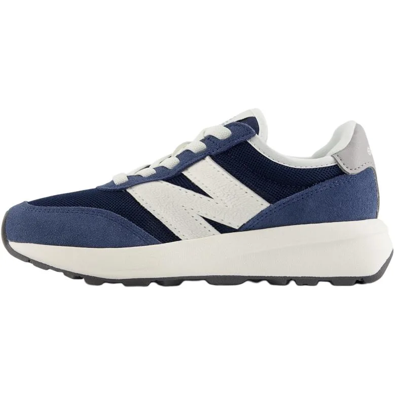 New Balance 370 suede низкие детские кроссовки blue