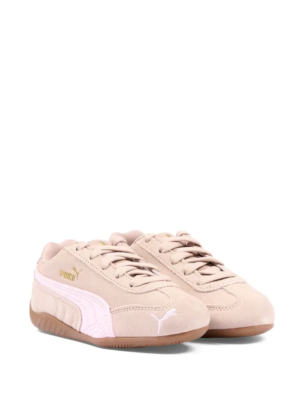 Низкие кроссовки с боковыми полосками Puma Kids, бежевый