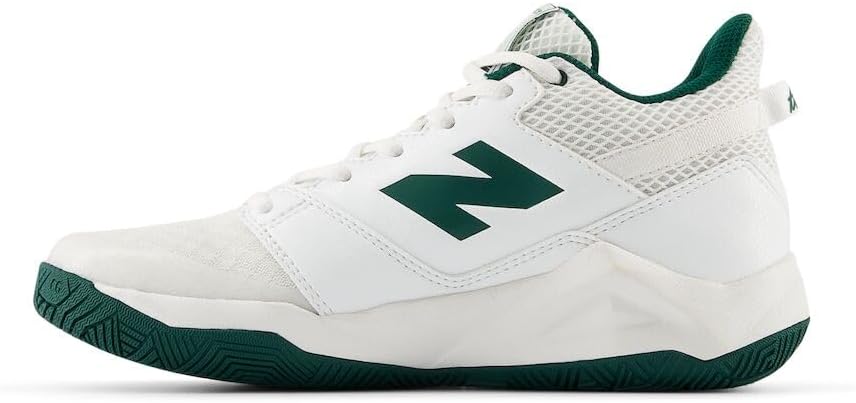 Детские теннисные кроссовки New Balance Coco Cg2, белый/зеленый/болотный — фото 2