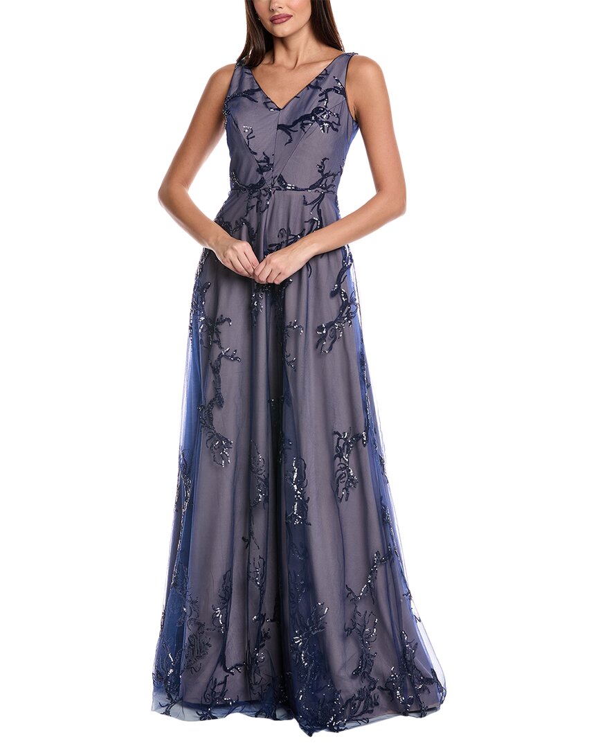 

Платье Rene Ruiz с плиссировкой, синий