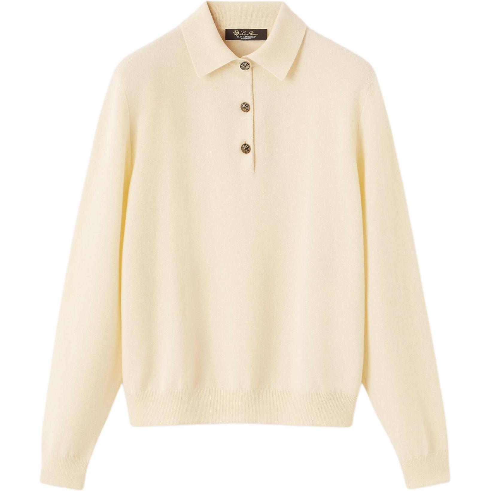 

SS26 Кашемировый свитер Women's Loro Piana, tranquil horizon белый