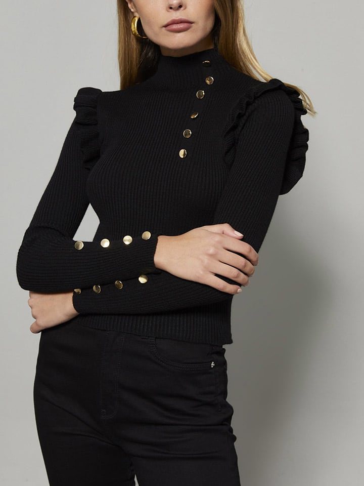 

Milan Kiss Футболка с длинными рукавами черного цвета