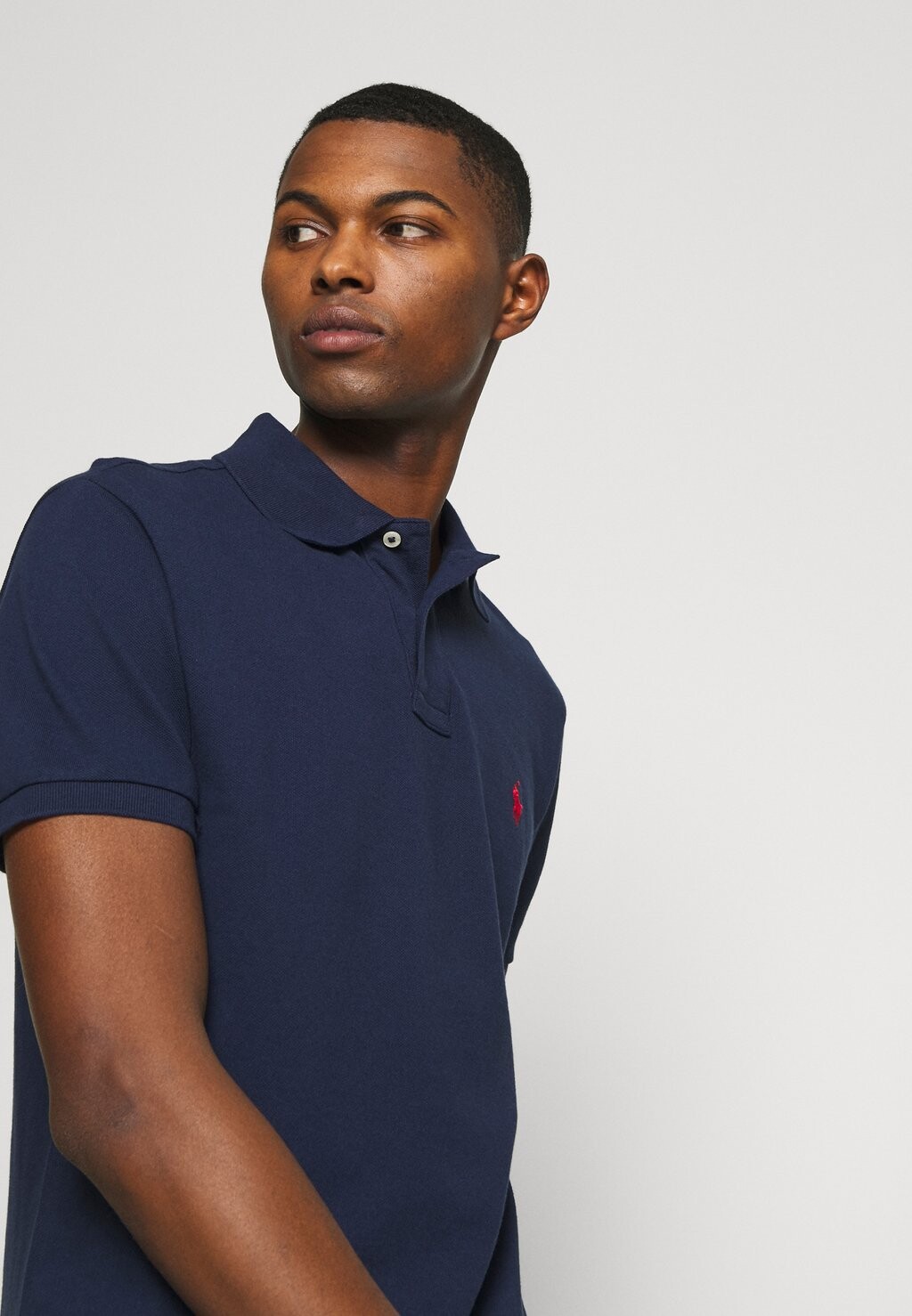Рубашка-поло КОРОТКИЙ РУКАВ Polo Ralph Lauren, темно-синий Ньюпорт — фото 4