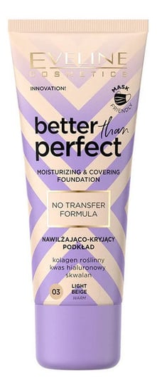 

Увлажняющая и покрывающая основа 03 Светло-бежевый 30 мл Eveline Cosmetics Better Than Perfect