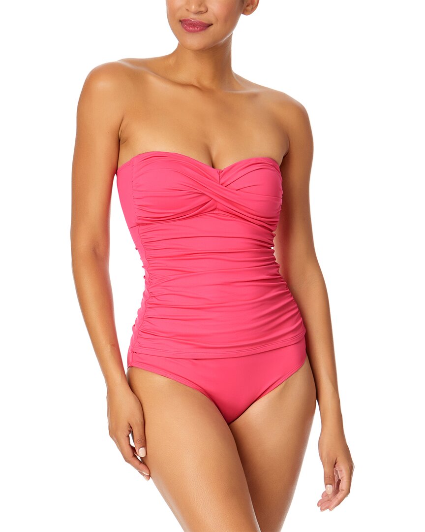 

Слитный купальник Anne Cole Twist Front без бретелек, мультиколор