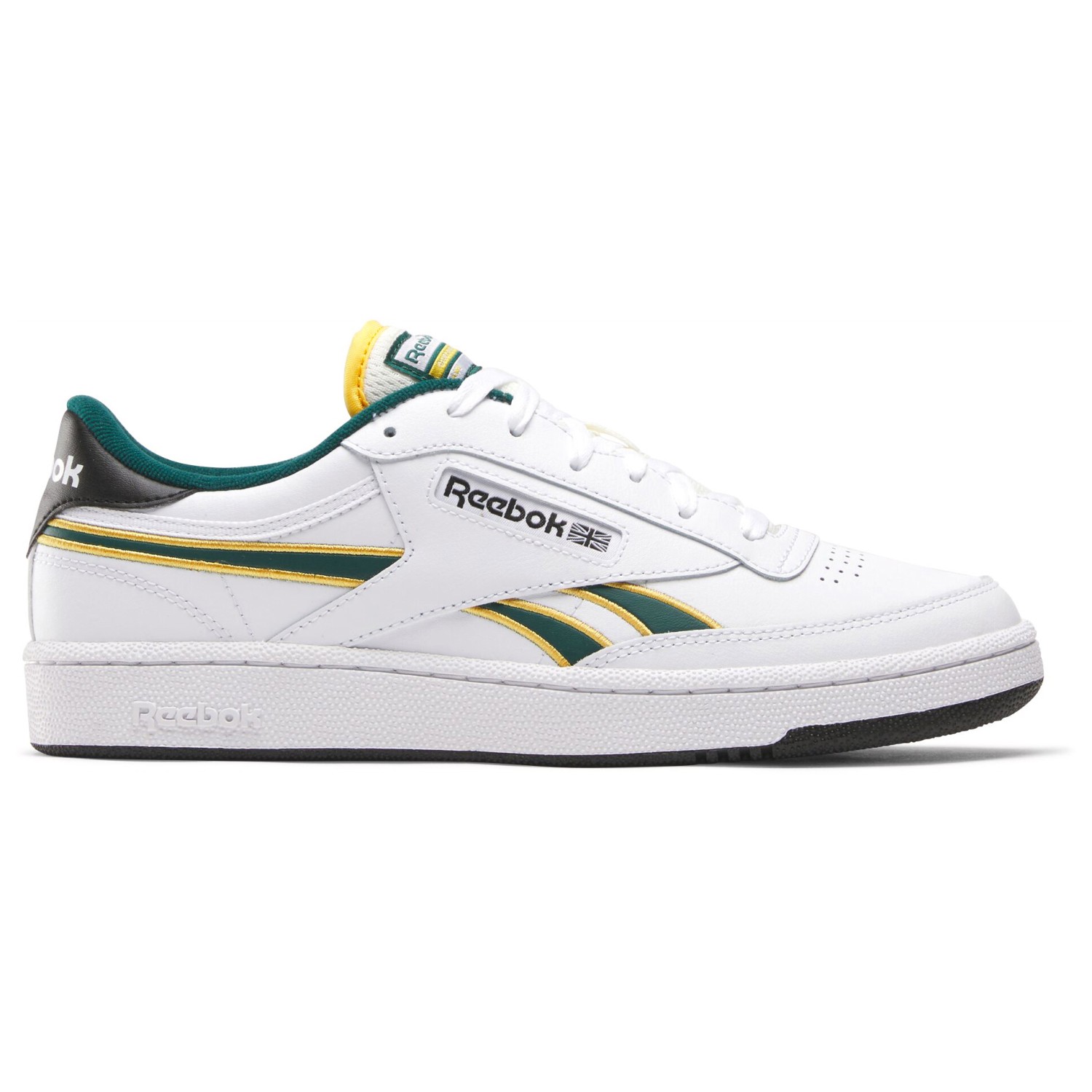 

Кроссовки Reebok Club C Revenge, цвет White/Fierce Gold/Collegiate Green