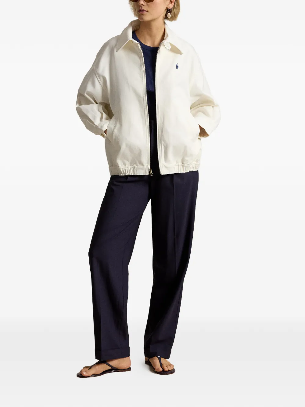 Куртка с вышивкой Polo Pony Polo Ralph Lauren, бежевый — фото 2