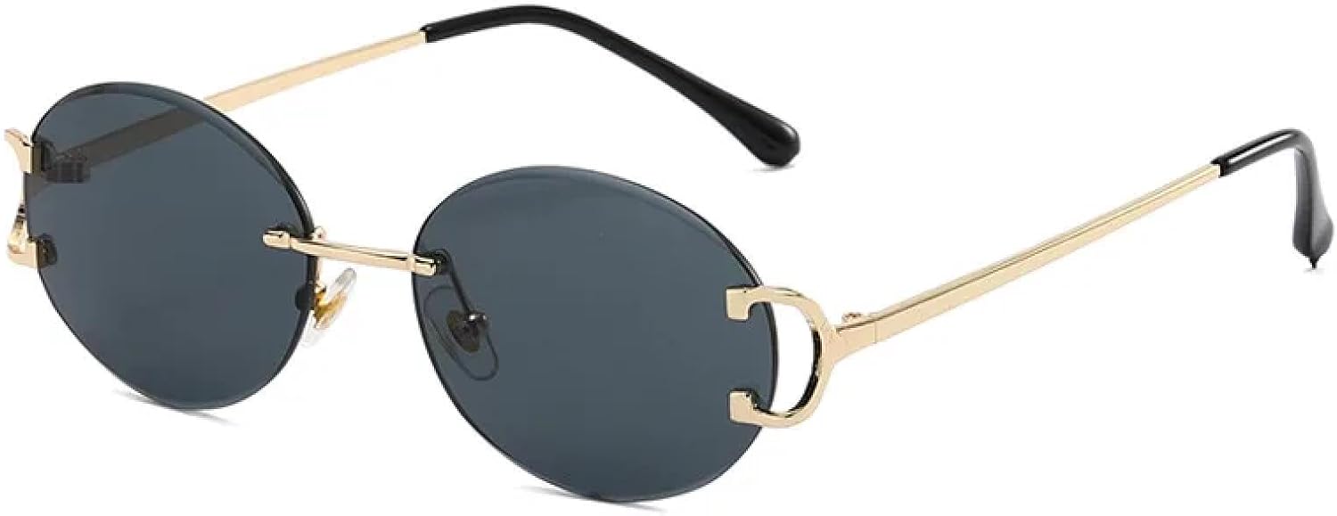 

Солнцезащитные очки с защитой от УФ-излучения UV400 | Овальные без оправы, розовые | Для женщин и мужчин, для занятий спортом на открытом воздухе и вождения DSVIGF, 01