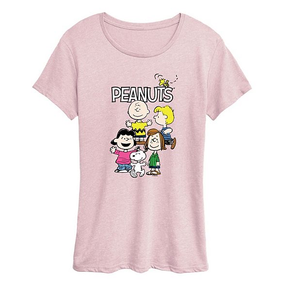 

Футболка с принтом Peanuts для женщин Licensed Character, Heather Pink, Розовый, Футболка с принтом Peanuts для женщин Licensed Character, Heather Pink