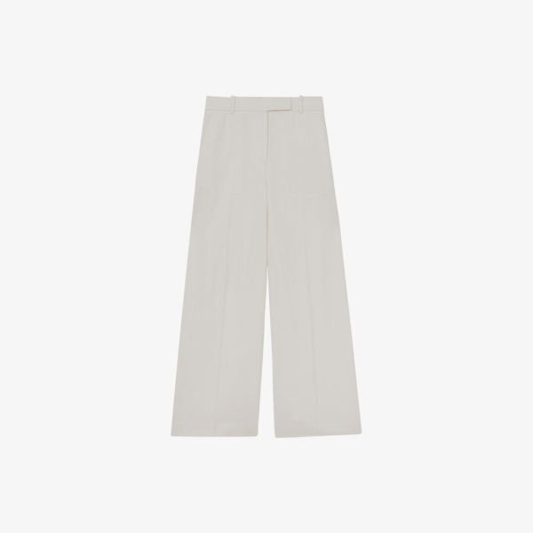

Брюки Devon широкого кроя из ткани Reiss, белый