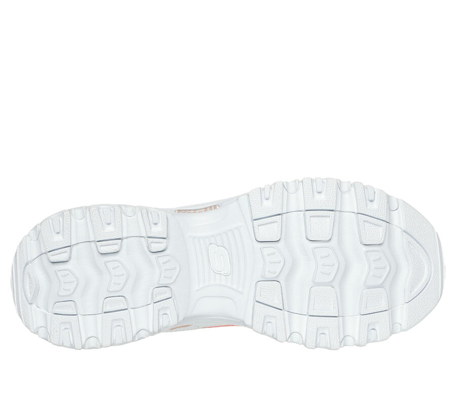 SKECHERS Женские кроссовки D'LITES NEW HEAT белые/оранжевые — фото 3