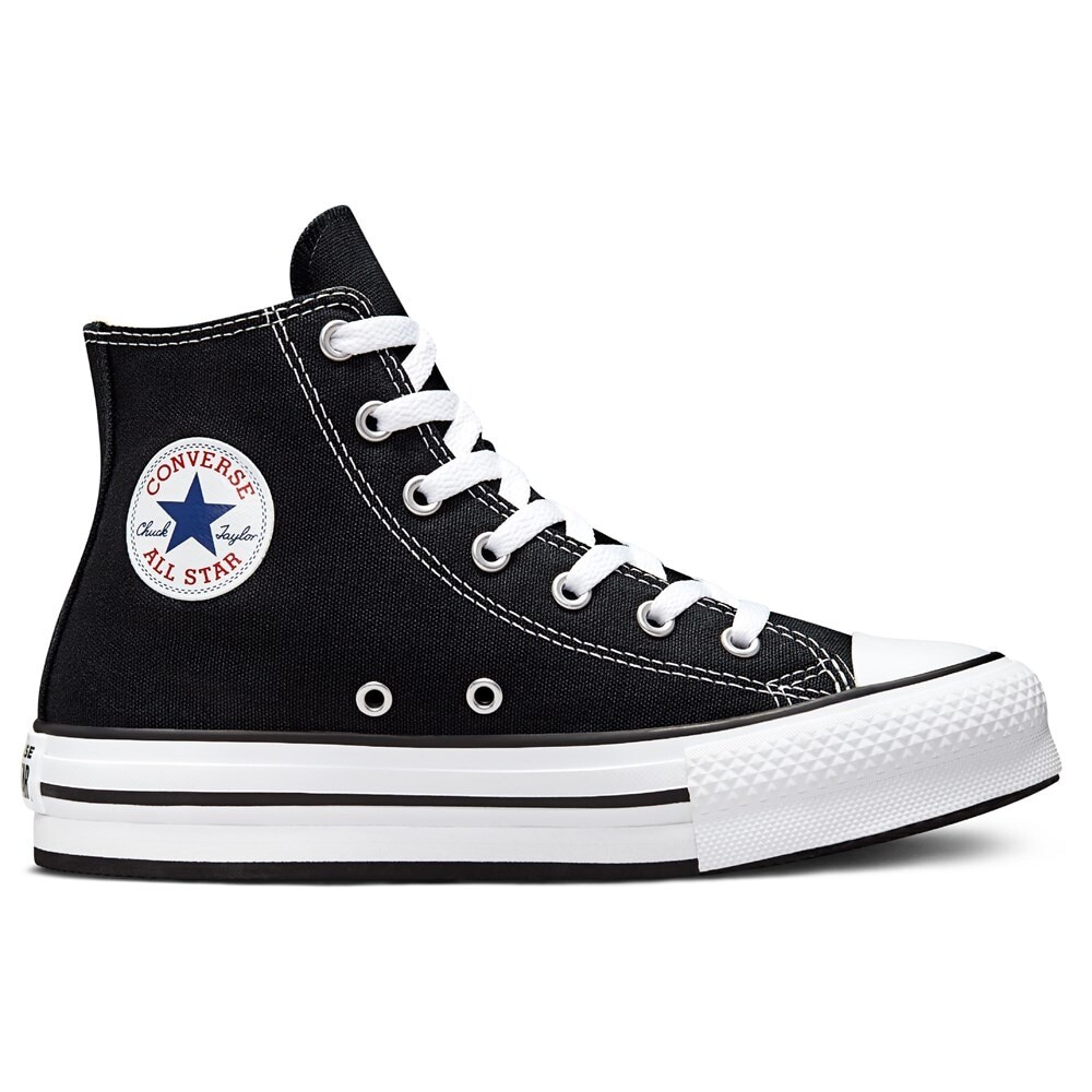Детские высокие кеды Chuck Taylor All Star Lift Big Kid Converse, черный — фото 2
