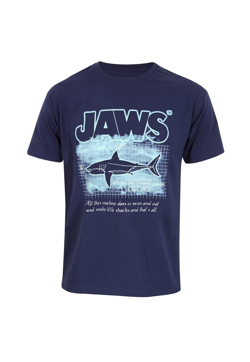 

Футболка с принтом JAWS GREAT Henry Tiger, темно-синий
