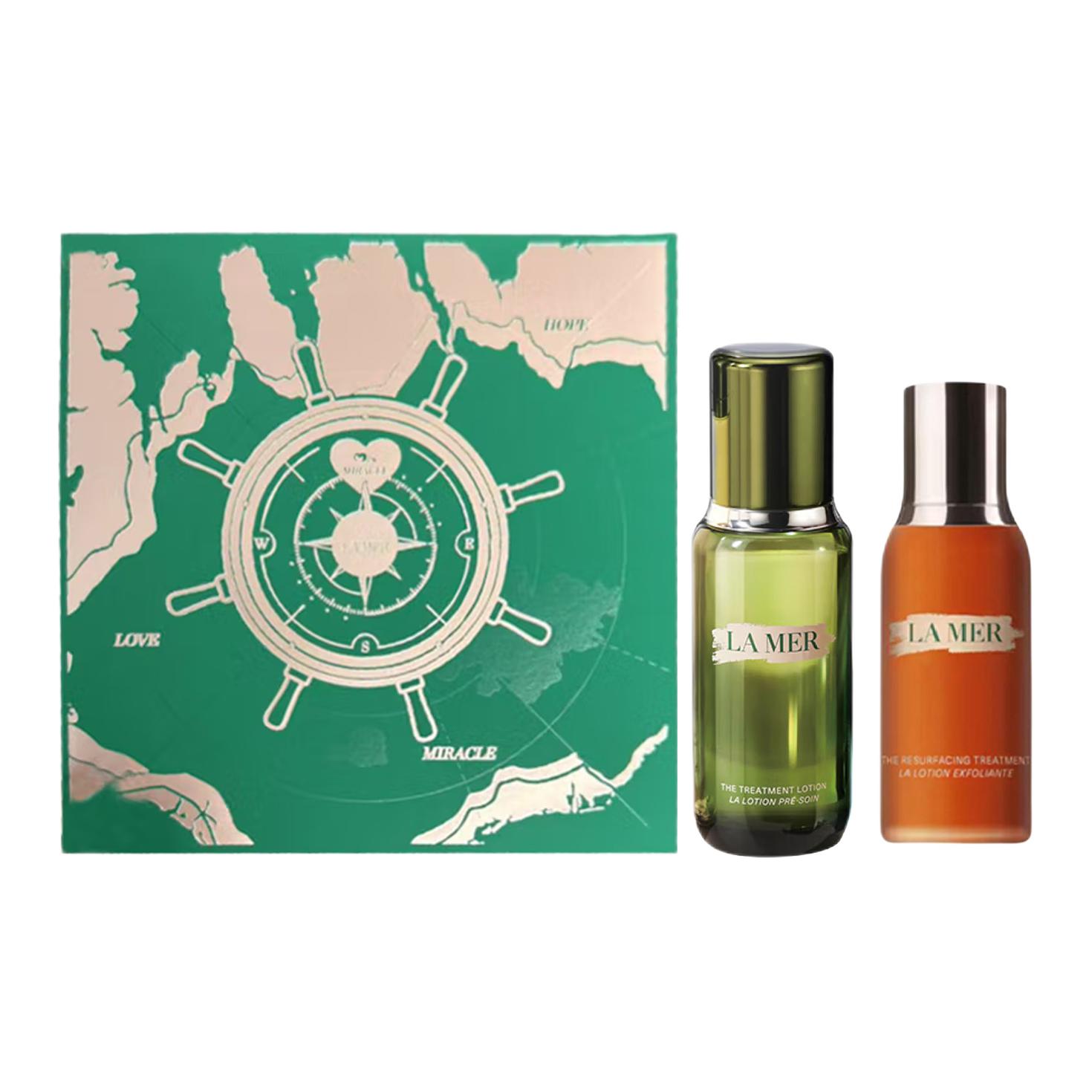 HAILANZHIMI 520 Box Limited Edition эссенция лосьон набор для ухода за кожей увлажняющий успокаивающий 150мл+100мл LA MER — фото 2