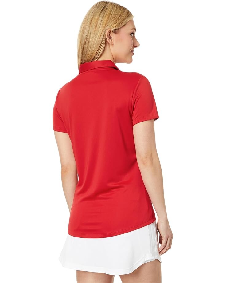 Поло adidas Performance Solid Golf Polo Shirt, цвет Collegiate Red — фото 2